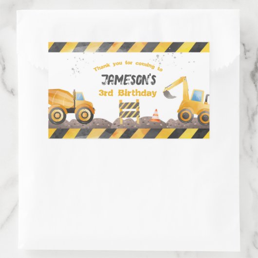 Bouw, Dump Truck Gable Box Label (Tas)
