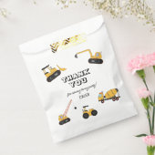Bouw Dump Truck Kids Verjaardag Bedankzakje (Gezegeld)