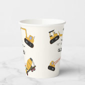 Bouw Dump Truck Kids Verjaardag Papieren Bekers (Links)