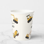 Bouw Dump Truck Kids Verjaardag Papieren Bekers (Rechts)