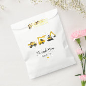 Bouw Dump Truck, Kraan & Graafmachine Bedankzakje (Gezegeld)