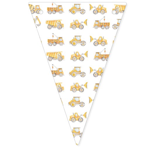 Bouw Dump Truck Party Bunting Vlaggen Banner (Eerste vlag)
