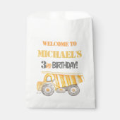 Bouw Dump Truck Party Favor Bag Bedankzakje (Voorkant)