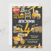 Bouw, Dump Truck Verjaardag Kaart (Voorkant)