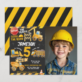 Bouw, Dump Truck Verjaardag Kaart