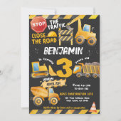 Bouw, Dump Truck Verjaardag Kaart (Voorkant)