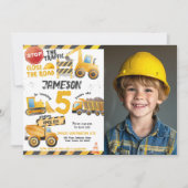 Bouw, Dump Truck Verjaardag Kaart (Voorkant)