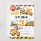 Bouw, Dump Truck Verjaardag Kaart (Voorkant)