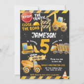 Bouw, Dump Truck Verjaardag Kaart (Voorkant)