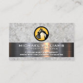 Bouw Earth Mover | Betonstaal Visitekaartje (Achterkant)