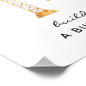 Bouw een Burger Bouw Verjaardagsbord Poster (Hoek)