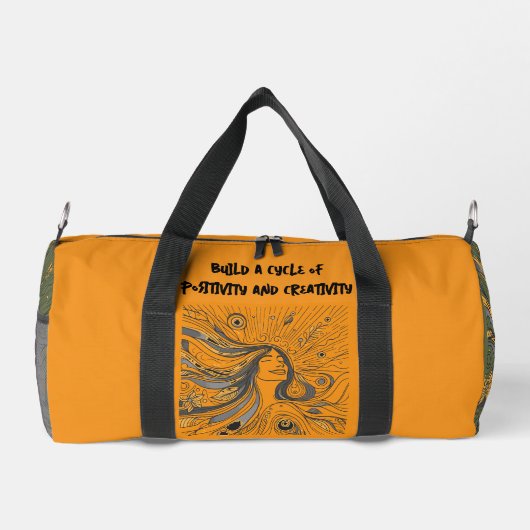 Bouw een cyclus van positiviteit en creativiteit d plunjezak (Achterkant)