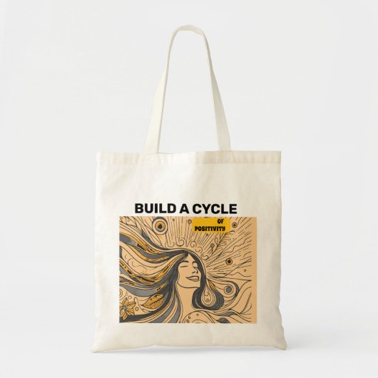 Bouw een cyclus van positiviteit Spelers Tote Bag (Voorkant)
