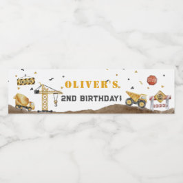 Bouw een Laatste met Bouwde Partij Waterfles Etiket