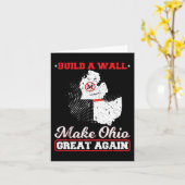 Bouw een muur maken ohio geweldig weer grappig sta kaart (Gele Bloem)