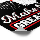 Bouw een muur maken ohio geweldig weer grappig sta poster (Hoek)