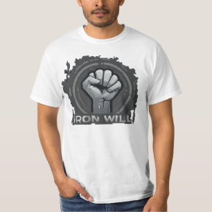 Bouw een onbreekbare geest IJzeren wil motivatie T-shirt