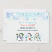 Bouw een Snowman uitnodiging (Voorkant)