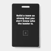 Bouw een team aanpasbaar badge (Voorzijde)