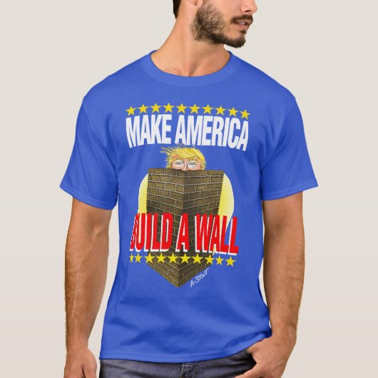 Bouw een Trump Wall - T-shirt (Voorkant)