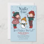 Bouw een Uitnodiging van de Sneeuwman (Voorkant)