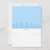 Bouw een Uitnodiging van Snowman (Achterkant)