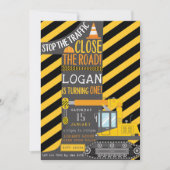 Bouw Eerste Verjaardag Uitnodiging (Voorkant)