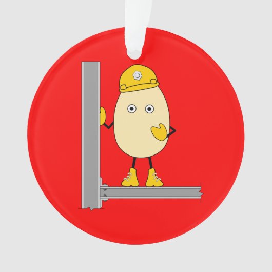 Bouw eierkop ornament (voorkant)