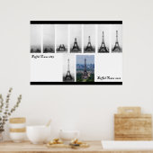 Bouw Eiffeltoren 1887 Poster (Keuken)