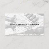 Bouw Elektrisch dubbel Visitekaartje (Voorkant)