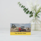 Bouw en aannemer visitekaartje (Staand voorkant)