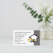 Bouw en bouw visitekaartje (Staand voorkant)