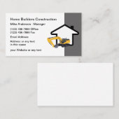 Bouw en bouw visitekaartje (Voorkant / Achterkant)