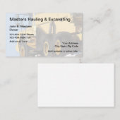 Bouw en graafwerkzaamheden visitekaartje (Voorkant / Achterkant)