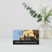 Bouw en graafwerkzaamheden visitekaartje (Staand voorkant)