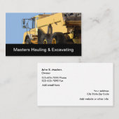 Bouw en graafwerkzaamheden visitekaartje (Voorkant / Achterkant)