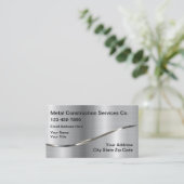 Bouw en metaalrecycling Visitekaartje (Staand voorkant)