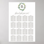Bouw- en poogrammonogram poster (Voorkant)