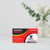 Bouw- en verbouwingsbedrijf visitekaartje (Staand voorkant)