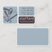 Bouw en Visitekaartje van timmerhout (Voorkant / Achterkant)