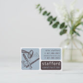 Bouw en Visitekaartje van timmerhout (Staand voorkant)