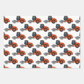 Bouw- en wegenwerkstaffels inpakpapier vel (Voorkant 3)