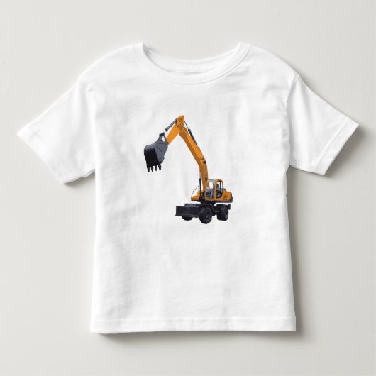 Bouw-excavator Kinder Shirts (Voorkant)