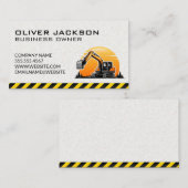 Bouw | Excavator-voertuig Visitekaartje (Voorkant / Achterkant)