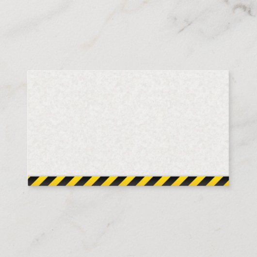 Bouw | Excavator | Werktraject Visitekaartje (Achterkant)