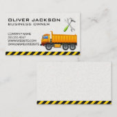 Bouw | Excavator | Werktraject Visitekaartje (Voorkant / Achterkant)