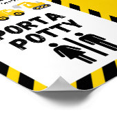 Bouw feest bord poster (Hoek)
