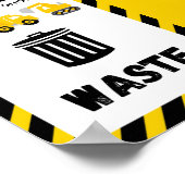 Bouw feest bord poster (Hoek)