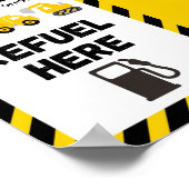 Bouw feest bord poster (Hoek)