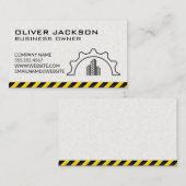 Bouw | Gear City Logo Visitekaartje (Voorkant / Achterkant)